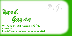 mark gazda business card